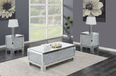 Orleans Furniture - Coaster - Gillian 3-piece Mirrored Coffee and End Table Set Silver - 722498-S3